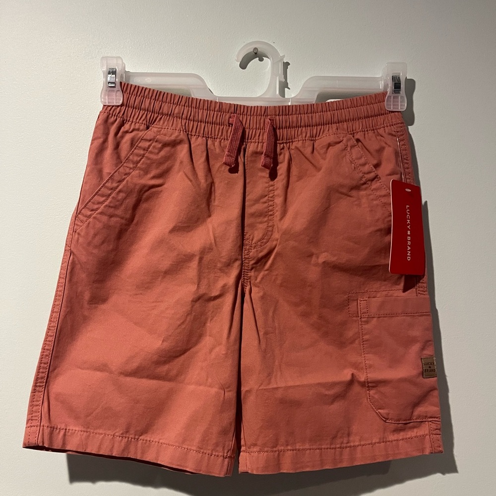 Lucky Brand Boys Dusty Rose NEW Shorts, Size Medium (10/12)